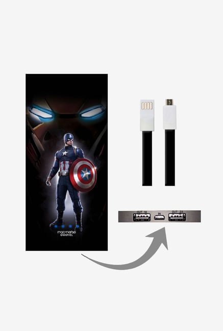 Macmerise Watchful Captain America 8000 mAh Universal Power Bank Macmerise Watchful Captain America 8000 mAh Universal Power Bank