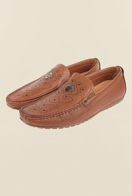 Cobblerz Brown Leather Moccasins Cobblerz Brown Leather Moccasins