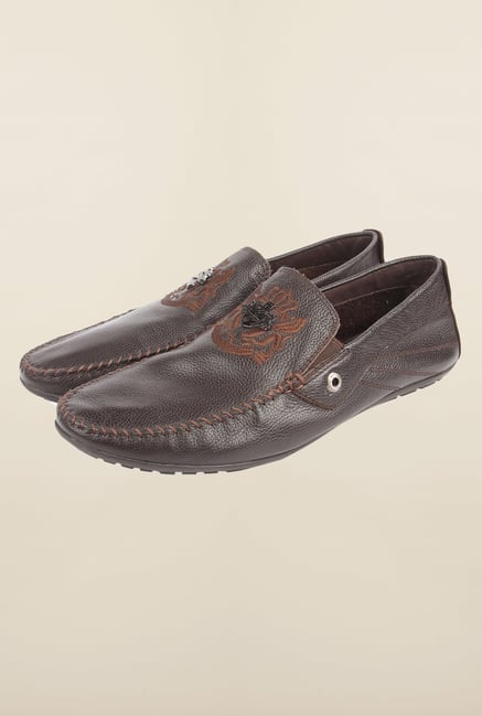 Cobblerz Brown Leather Moccasin Shoes Cobblerz Brown Leather Moccasin Shoes