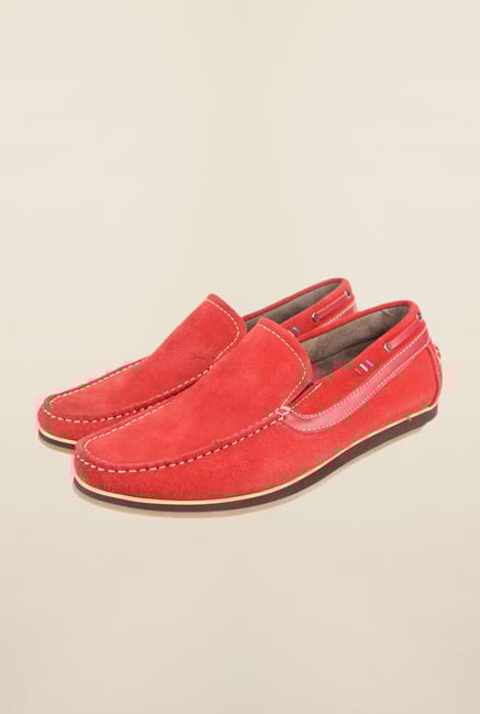 Cobblerz Red Moccasin Shoes Cobblerz Red Moccasin Shoes