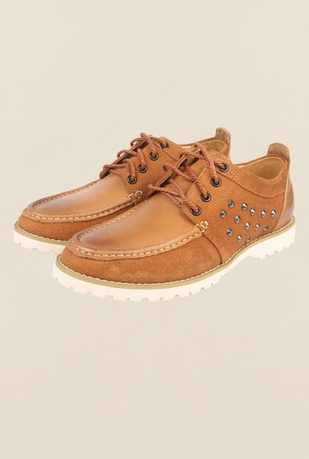 Cobblerz Tan Leather Casual Shoes Cobblerz Tan Leather Casual Shoes