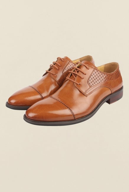 Cobblerz Tan Oxford Shoes Cobblerz Tan Oxford Shoes