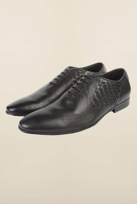 Cobblerz Black Oxford Leather Shoes Cobblerz Black Oxford Leather Shoes