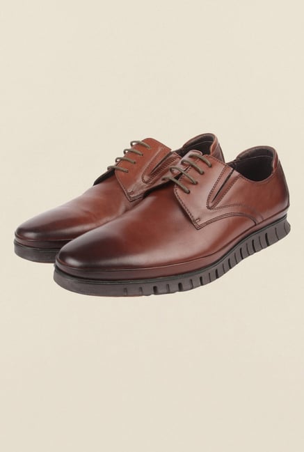 Cobblerz Brown Leather Formal Shoes Cobblerz Brown Leather Formal Shoes