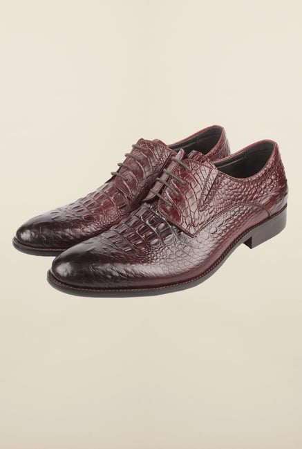 Cobblerz Wine Leather Formal Shoes Cobblerz Wine Leather Formal Shoes