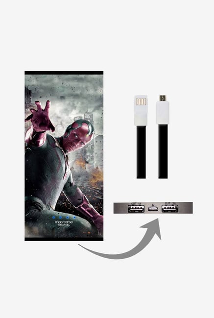 Macmerise UNP8KMMM0428 Fear the Vision 8000 mAh Universal POwer Bank with Dual USB Output Macmerise UNP8KMMM0428 Fear the Vision 8000 mAh Universal POwer Bank with Dual USB Output