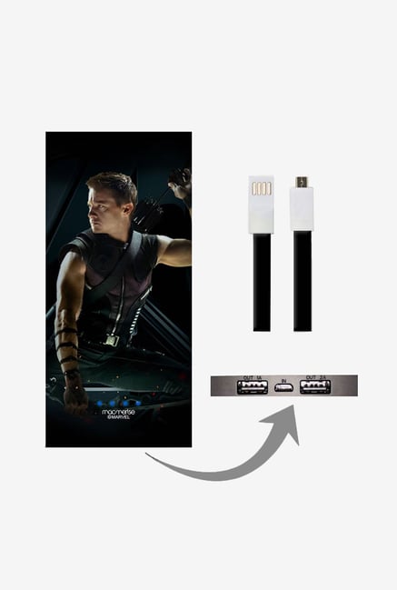 Macmerise UNP8KMMM0458 Hawk eye Stance 8000 mAh Universal POwer Bank with Dual USB Output Macmerise UNP8KMMM0458 Hawk eye Stance 8000 mAh Universal POwer Bank with Dual USB Output