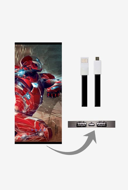 Macmerise UNP8KMMM0470 Ironman Attack 8000 mAh Universal POwer Bank with Dual USB Output Macmerise UNP8KMMM0470 Ironman Attack 8000 mAh Universal POwer Bank with Dual USB Output