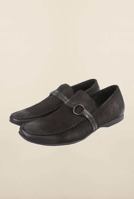 Cobblerz Black Casual Moccasin Shoes Cobblerz Black Casual Moccasin Shoes
