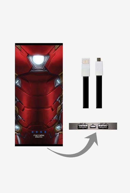 Macmerise Suit Up Ironman 8000 mAh Universal Power Bank Macmerise Suit Up Ironman 8000 mAh Universal Power Bank