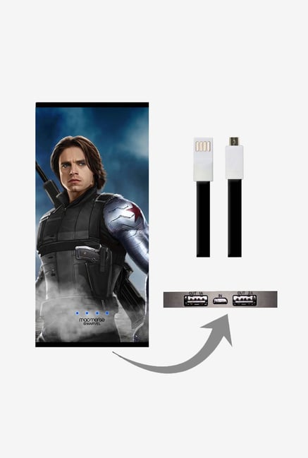 Macmerise UNP8KMMM0548 Team Blue Bucky 8000 mAh Universal POwer Bank with Dual USB Output Macmerise UNP8KMMM0548 Team Blue Bucky 8000 mAh Universal POwer Bank with Dual USB Output