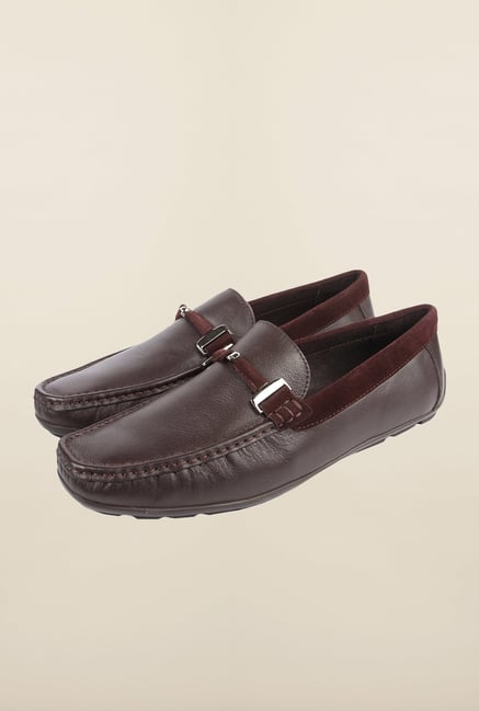 Cobblerz Coffee Leather Moccasin Shoes Cobblerz Coffee Leather Moccasin Shoes