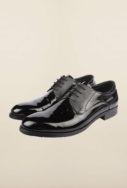 Cobblerz Black Leather Oxford Shoes Cobblerz Black Leather Oxford Shoes