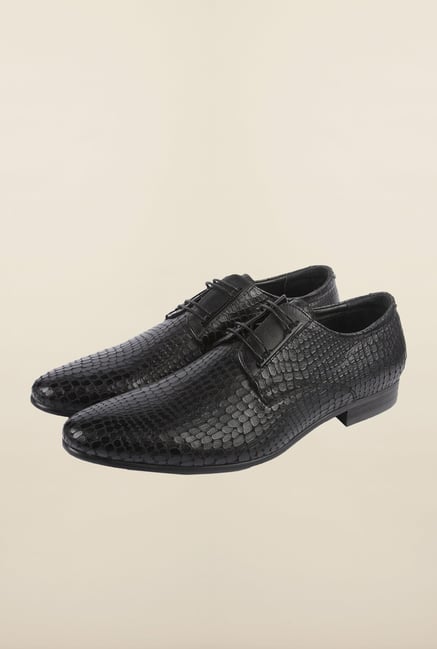 Cobblerz Black Leather Lace Up Shoes Cobblerz Black Leather Lace Up Shoes