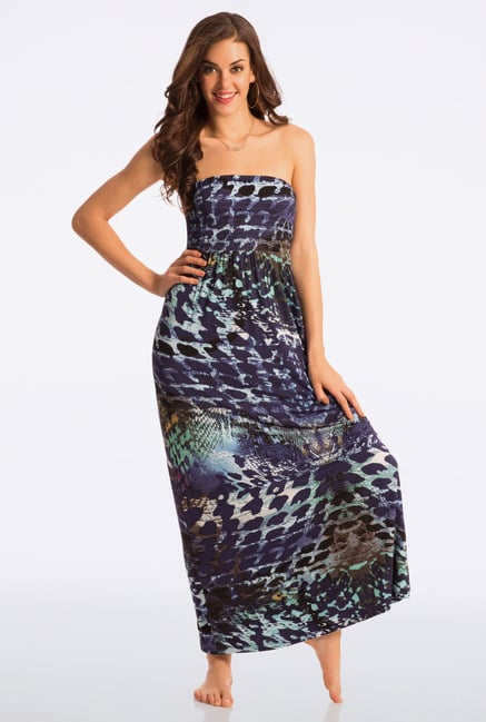 PrettySecrets Blue Printed Beach Maxi Dress PrettySecrets Blue Printed Beach Maxi Dress