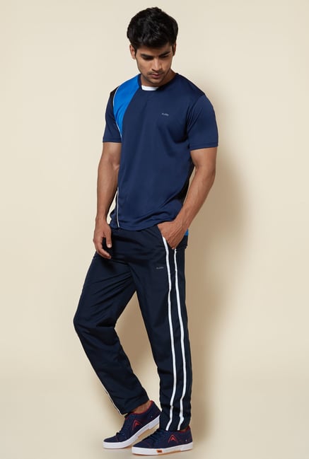 Zudio Navy Solid Slim Fit Track Pant Zudio Navy Solid Slim Fit Track Pant
