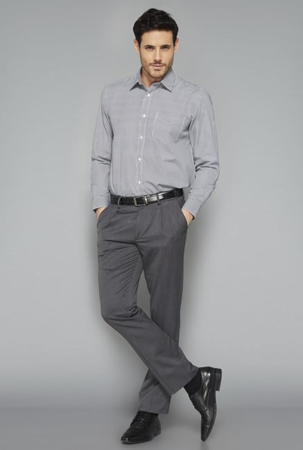 Weststreet Grey Checks Shirt Weststreet Grey Checks Shirt