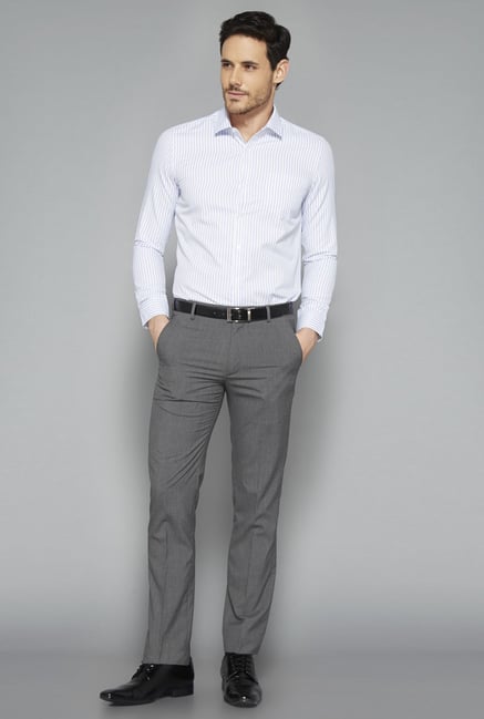 Weststreet White Striped Slim Fit Shirt Weststreet White Striped Slim Fit Shirt