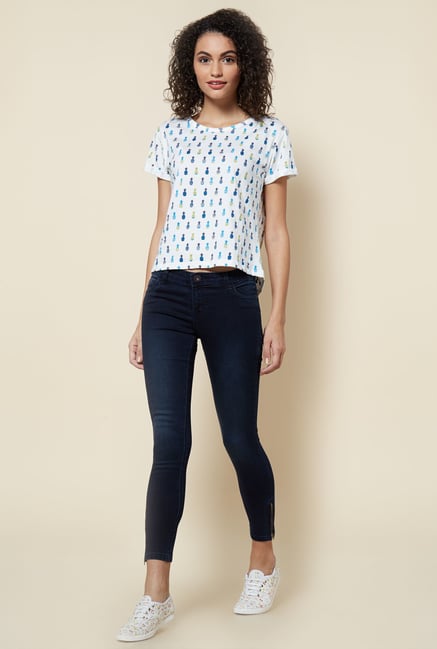 Zudio Navy Skinny Fit Lucia Jeans Zudio Navy Skinny Fit Lucia Jeans