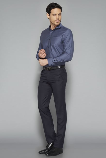 Weststreet Blue Solid Shirt Weststreet Blue Solid Shirt