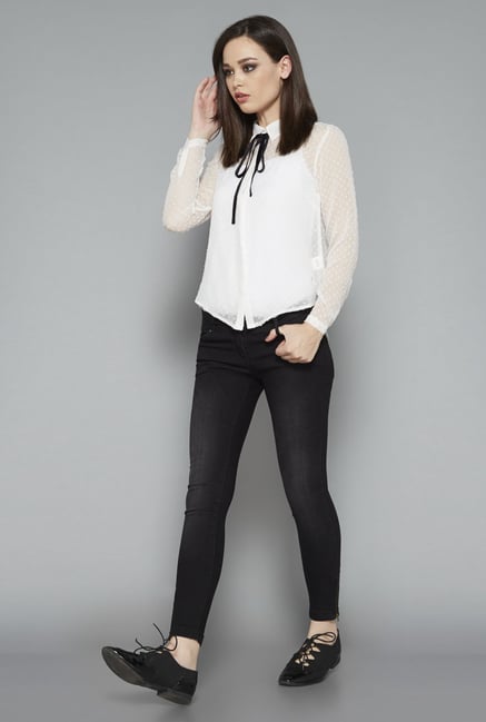 Nuon White Karline Blouse Nuon White Karline Blouse
