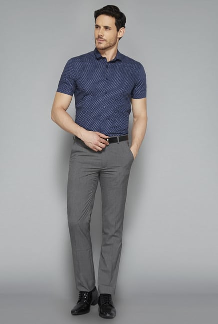 Weststreet Navy Printed Shirt Weststreet Navy Printed Shirt
