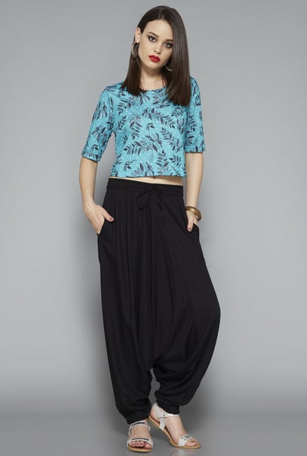 Bombay Paisley Black Afghan Pant Bombay Paisley Black Afghan Pant