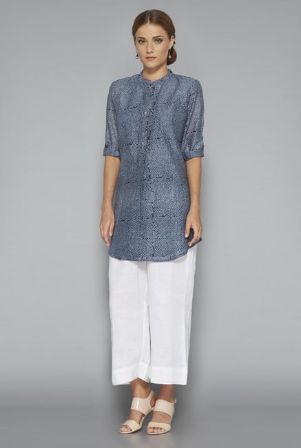 Zuba Grey Printed Kurti Zuba Grey Printed Kurti