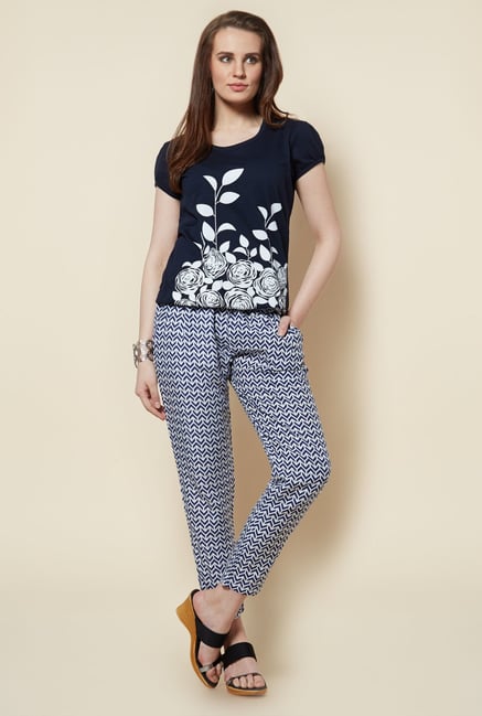 Zudio White Printed Pant Zudio White Printed Pant