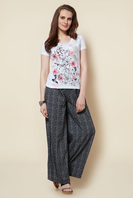 Zudio Black Printed Palazzo Zudio Black Printed Palazzo