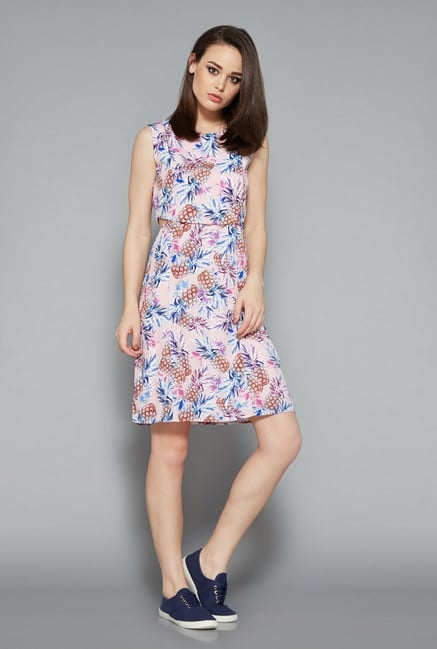 Nuon Pink Printed Dress Nuon Pink Printed Dress