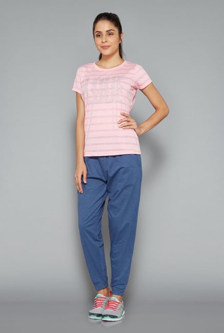 Westsport Womens Light Pink Striped T Shirt Westsport Womens Light Pink Striped T Shirt