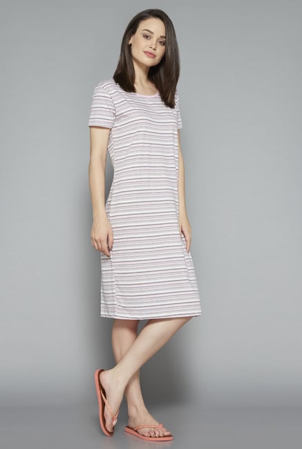 Intima Light Pink Striped Nightdress Intima Light Pink Striped Nightdress