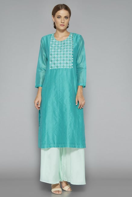 Zuba Lime Solid Palazzo Zuba Lime Solid Palazzo