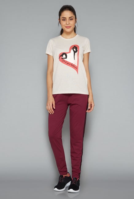 Westsport Womens Beige Printed T Shirt Westsport Womens Beige Printed T Shirt