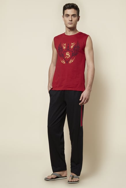 Zudio Red Cotton Printed T Shirt Zudio Red Cotton Printed T Shirt
