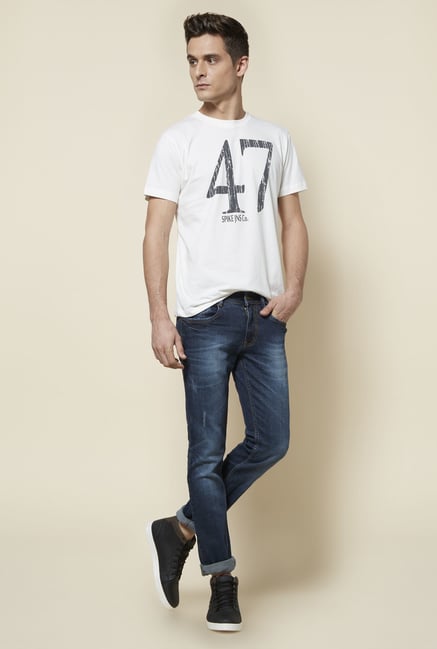 Zudio White Cotton T Shirt Zudio White Cotton T Shirt