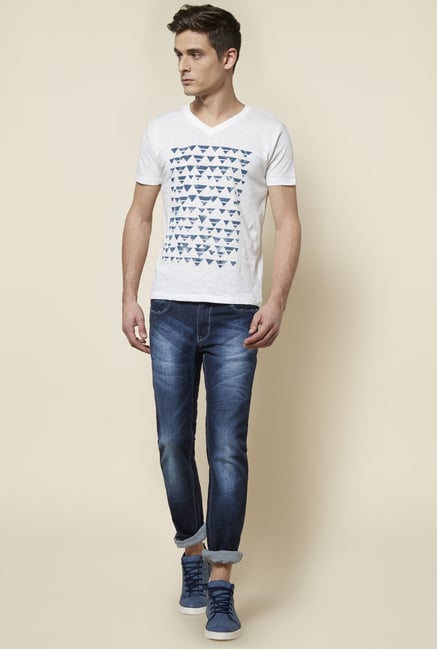 Zudio Indigo Solid Slim Fit Jeans Zudio Indigo Solid Slim Fit Jeans