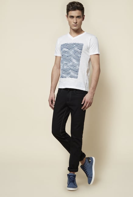 Zudio White Slim Fit T Shirt Zudio White Slim Fit T Shirt