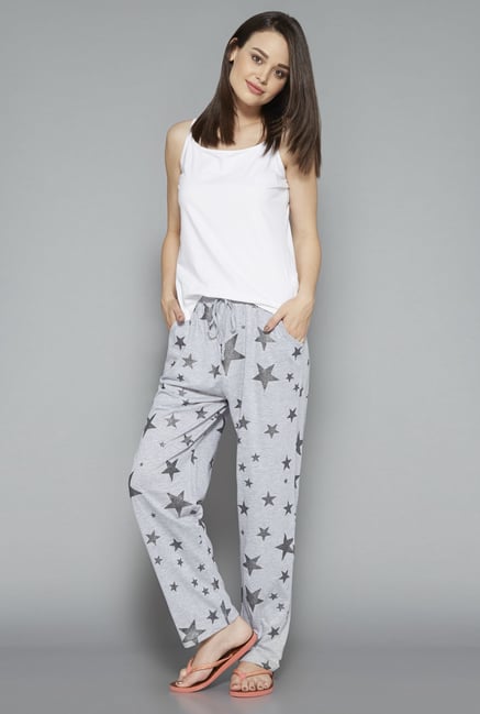 Intima Grey Printed Pyjama Intima Grey Printed Pyjama