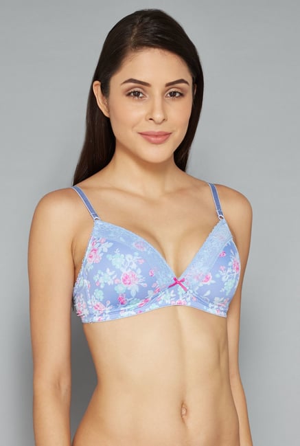 Wunderlove Light Blue Balconette Bra Wunderlove Light Blue Balconette Bra
