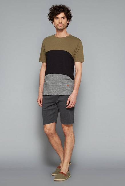 ETA Olive Solid T Shirt ETA Olive Solid T Shirt