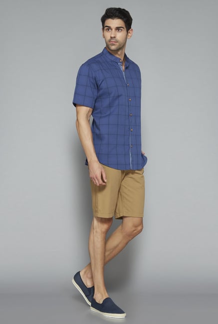 Westsport Mens Indigo Checks Shirt Westsport Mens Indigo Checks Shirt