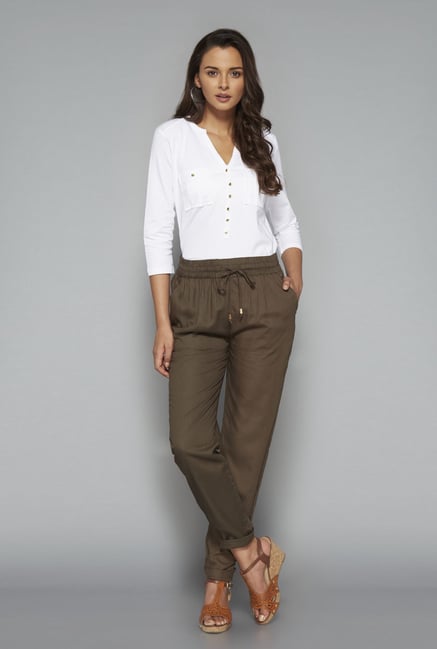 LOV White Solid T Shirt LOV White Solid T Shirt