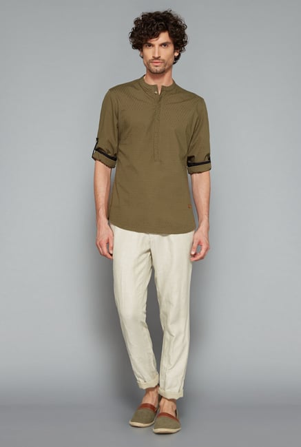 ETA Olive Printed Shirt ETA Olive Printed Shirt
