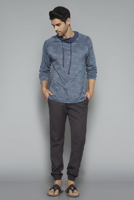ETA Indigo Printed T Shirt ETA Indigo Printed T Shirt