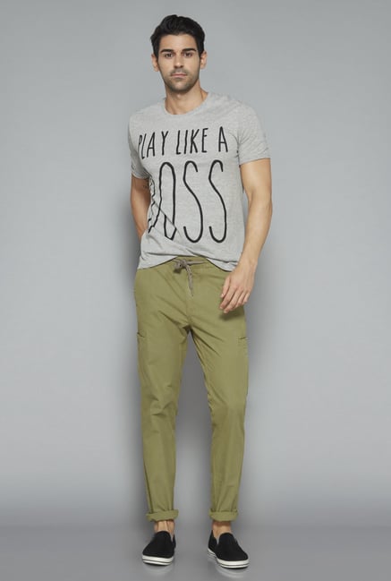 Nuon Grey Printed T Shirt Nuon Grey Printed T Shirt