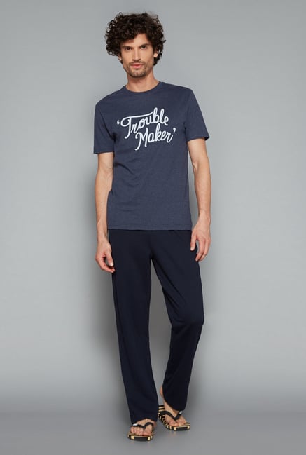 Bodybasics Navy Printed T Shirt Bodybasics Navy Printed T Shirt