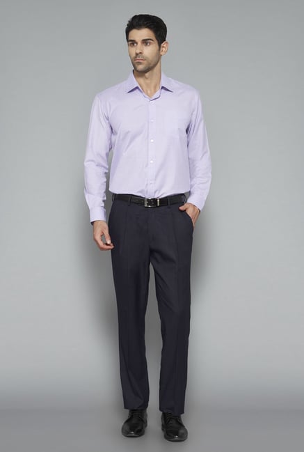 Weststreet Purple Solid Shirt Weststreet Purple Solid Shirt