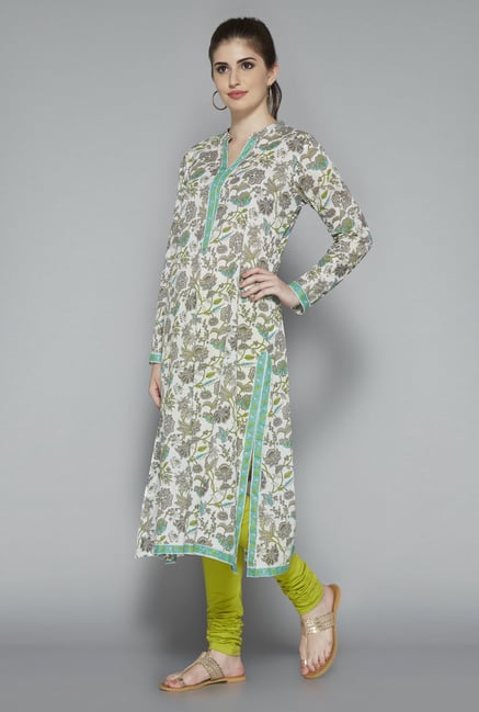 Utsa Beige Cotton Kurta Utsa Beige Cotton Kurta